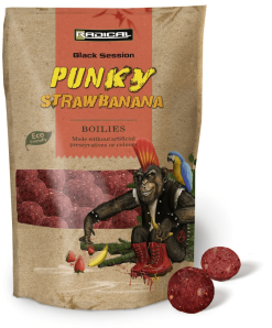 Radical Punky Strawbanana Boilies 20 Mm 1 Kg
